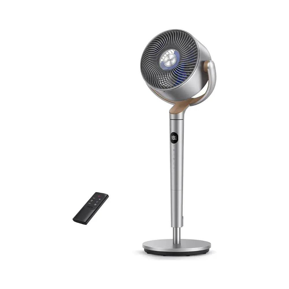 Ventilador refrigerante DREO — ventilador de pie gris — imagen 1